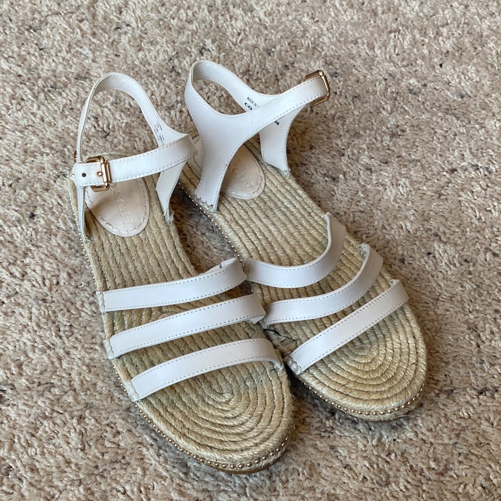 White Espadrille Strappy Sandals - Women's Espadrilles